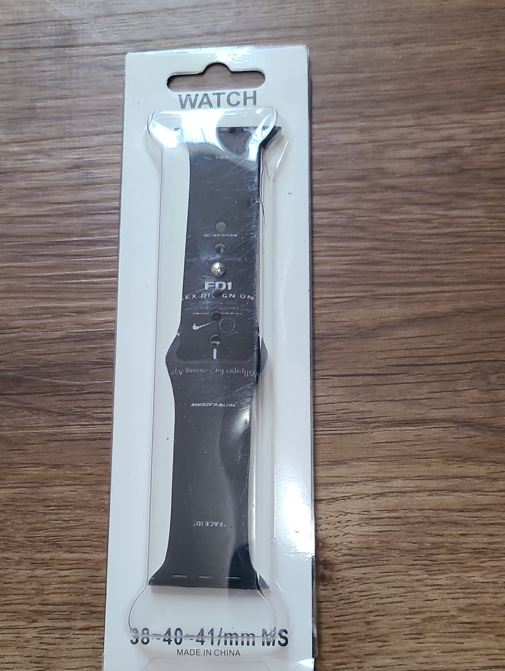 Black NIKE Silicone Watch Band - Fits 38/40/41mm